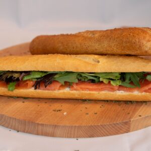 Baguette verse zalm