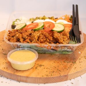 Maaltijdsalade kippendij
