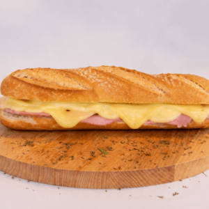Baguette Ham-kaas warm